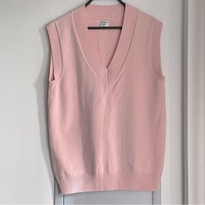 ARITZIA SUNDAY BEST Pink Sweater Vest